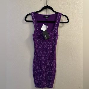 Bodycon dress purple size small